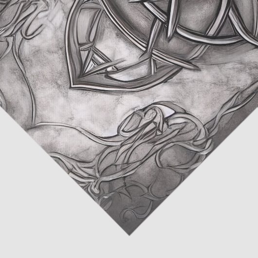 トリケトラ三位一体ノットシルブリピーターフェイクメタル 薄葉紙 (詳細)