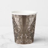 トリケトラ三位一体ノットセピアフェイクメタリックスズ 紙コップ (右)