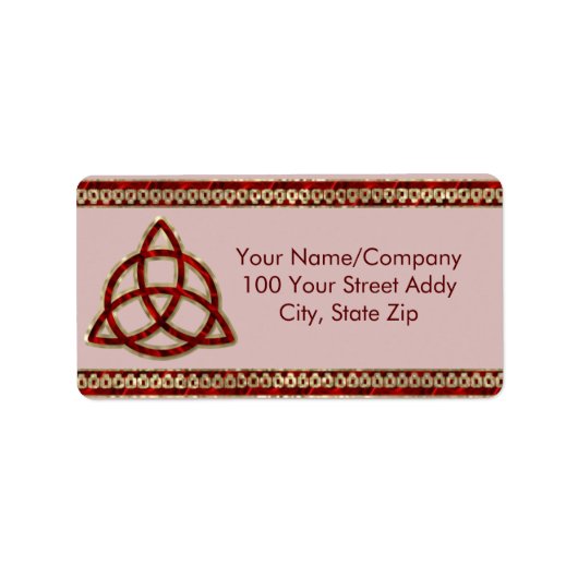 トリケトラ赤シルク ラベル (正面)