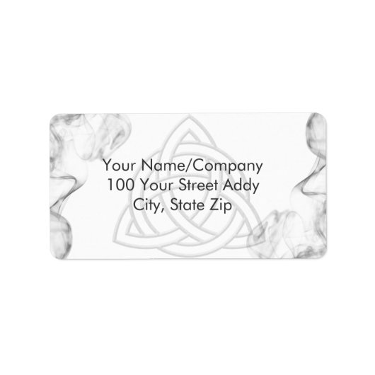 トリケトラ銀ベベル ラベル (正面)