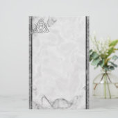 トリケトラ銀ベベル 便箋 (スタンド正面)