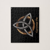 トリケトラ（ブラウン/シルバー） ジグソーパズル (縦)