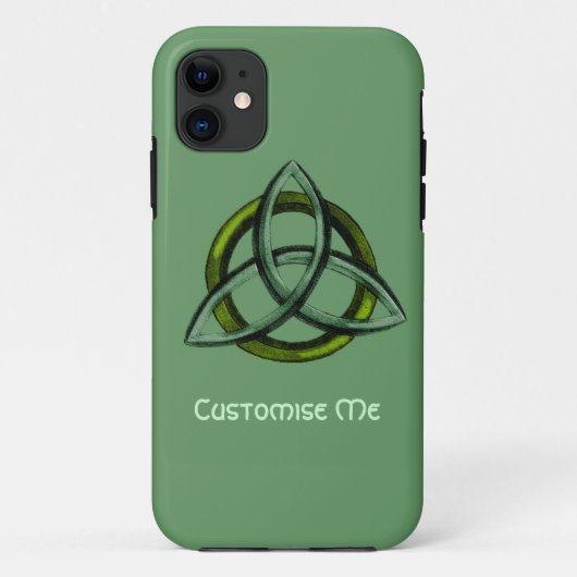 トリケトラ（緑） Case-Mate iPhoneケース (裏面)