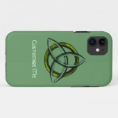 トリケトラ（緑） Case-Mate iPhoneケース (裏面(横))