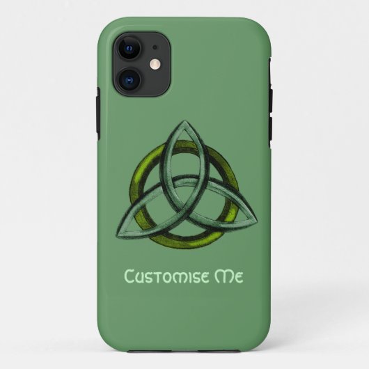 トリケトラ(緑) Case-Mate iPhoneケース (裏面)
