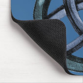 トリケトラ（青） マウスパッド (コーナー)