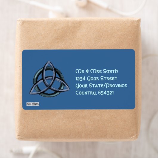 トリケトラ（青） ラベル (インサイチュ)