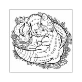 トリケラトクドルゴムスタンプ ラバースタンプ (インプリント)