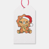 トリケラトプクリスマスウィンターアニマルズホリデーディノス ギフトタグ (正面)