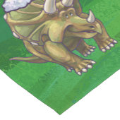 トリケラトプクリスマスグリーン ショートテーブルランナー (コーナー)