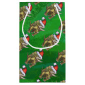 トリケラトプクリスマスグリーン スモールペーパーバッグ (裏面)