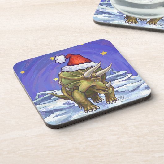 トリケラトプクリスマス コースター (左側)