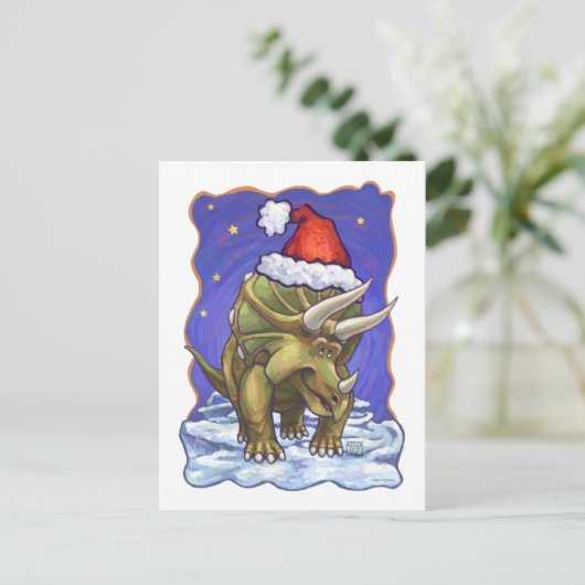 トリケラトプクリスマス シーズンポストカード (スタンド正面)