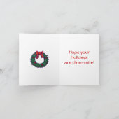 トリケラトプスのクリスマス シーズンカード (内部)