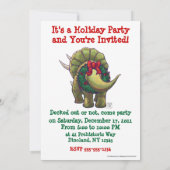 トリケラトプスのクリスマス 招待状 (裏面)