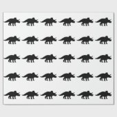 トリケラトプスの恐竜 ラッピングペーパー (フラット)