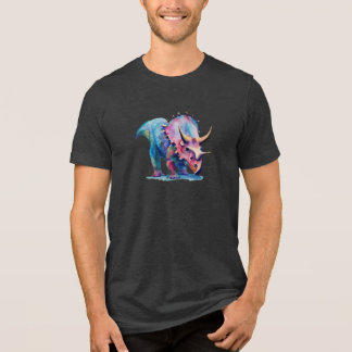 トリケラトプスの輝き: ユニセックスTシャツ トライブレンドTシャツ