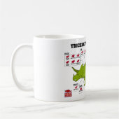 トリケラトプスは図表を切ります コーヒーマグカップ (左)