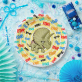 トリケラトプスは「ラー！」と言う ペーパープレート (パーティー)