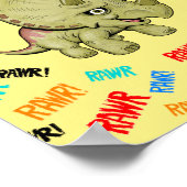 トリケラトプスは「ラー！」と言う ポスター (角)