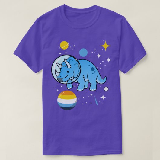 トリケラトプスアロエースプライド Tシャツ (デザイン正面)