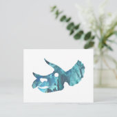 トリケラトプススカルアート ポストカード (スタンド正面)