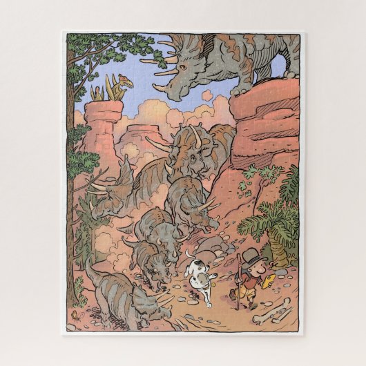 トリケラトプスパズル ジグソーパズル (縦)