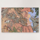 トリケラトプスパズル ジグソーパズル (横)