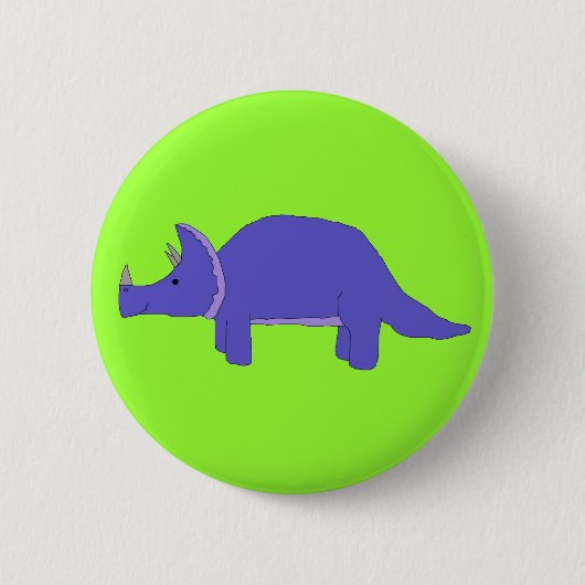 トリケラトプスピン 缶バッジ (正面)