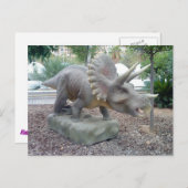 トリケラトプス恐竜はがき ポストカード (正面/裏面)