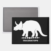 トリケラトプス恐竜シルエットマグネット マグネット (正面/裏面)