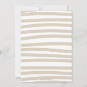 トリケラトプス恐竜ニュートラルベビーシャワーパーティー 招待状 (裏面)