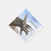 トリケラトプス恐竜誕生日 スタンダードカクテルナプキン (角)