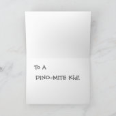 トリケラトプス恐竜 カード (内部)