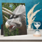 トリケラトプス恐竜 フォトプラーク (側面)