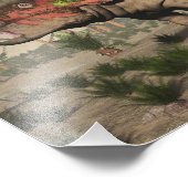 トリケラトプス恐竜 – 3D 描写 フォトプリント            (角)