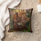 トリケラトプス森林 クッション (ブランケット)