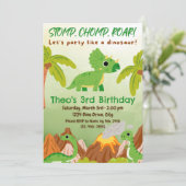 トリケラトプス誕生日招待状 招待状 (スタンド正面)