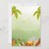 トリケラトプス誕生日招待状 招待状 (裏面)