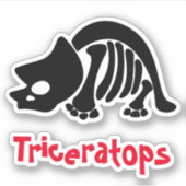 トリケラトプス骨格 シール (正面)
