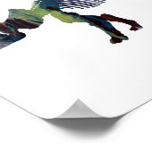 トリケラトプス・プロルススの骨格 ポスター (角)