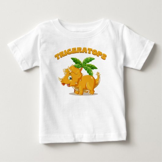 トリケラトプス ベビーTシャツ (正面)