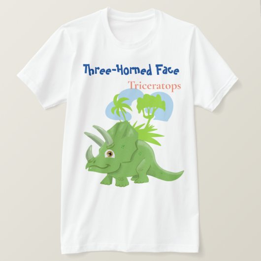トリケラトプス Tシャツ (デザイン正面)