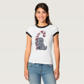 トリケラトプズキャンディーケーン Tシャツ (正面フル)