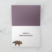 トリケラトプトイ恐竜カスタム誕生日 カード (内部)