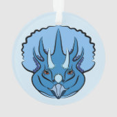 トリケラトプブルーキュート恐竜 オーナメント (裏面)