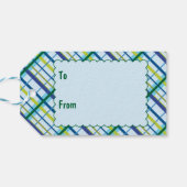 トリケラトプブルーキュート恐竜 ギフトタグ (裏面横)