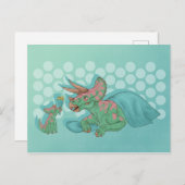 トリケラ与えトプの花 ポストカード (正面/裏面)