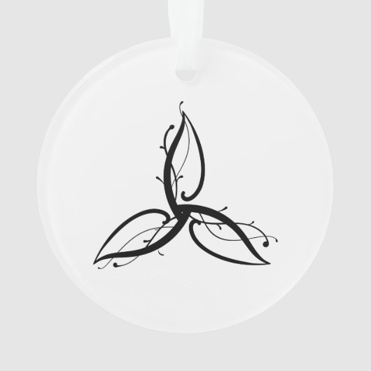 トリケートラオディンノースウィッカのシンボル オーナメント (裏面)