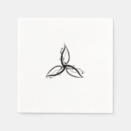 トリケートラオディンノースウィッカのシンボル スタンダードカクテルナプキン